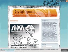 Tablet Screenshot of gyujtopont.blog.hu