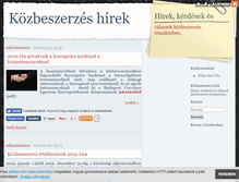 Tablet Screenshot of kozbeszerzesek.blog.hu