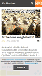 Mobile Screenshot of kismoszkva.blog.hu