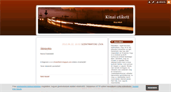 Desktop Screenshot of kinaietikett.blog.hu