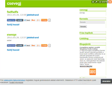 Tablet Screenshot of csevegj.blog.hu