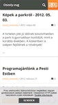 Mobile Screenshot of cserkeszpark.blog.hu