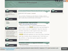 Tablet Screenshot of hasznosweb.blog.hu