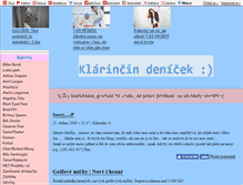 Tablet Screenshot of klarinka468.blog.cz