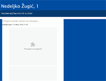 Tablet Screenshot of nedeljkozugic.blog.rs