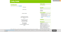 Desktop Screenshot of csikyantal.blog.hu