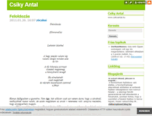 Tablet Screenshot of csikyantal.blog.hu