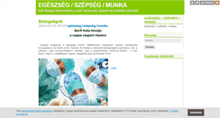 Desktop Screenshot of egeszseg-szepseg-munka.blog.hu