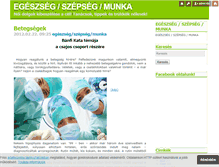Tablet Screenshot of egeszseg-szepseg-munka.blog.hu