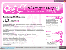Tablet Screenshot of nokvagyunk.blog.hu