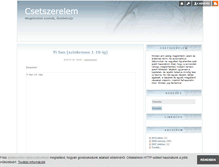 Tablet Screenshot of csetszerelem.blog.hu