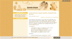Desktop Screenshot of ajandekok.blog.hu