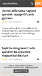 Mobile Screenshot of ajandekok.blog.hu