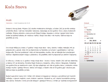 Tablet Screenshot of kucasnova.blog.rs