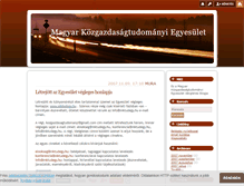 Tablet Screenshot of kozgazdasagtudomanyi.blog.hu