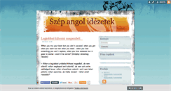 Desktop Screenshot of angolidezetek.blog.hu