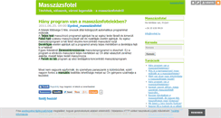 Desktop Screenshot of masszazsfotel.blog.hu