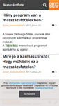Mobile Screenshot of masszazsfotel.blog.hu