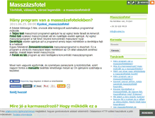 Tablet Screenshot of masszazsfotel.blog.hu