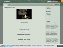 Tablet Screenshot of lotuszom.blog.hu