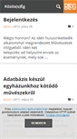 Mobile Screenshot of kozossegmagazin.blog.hu