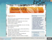 Tablet Screenshot of kozossegmagazin.blog.hu