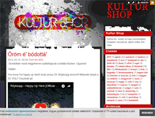 Tablet Screenshot of kulturshop.blog.hu