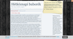 Desktop Screenshot of hetkoznapibuborek.blog.hu
