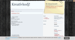 Desktop Screenshot of kreativotletek000.blog.hu