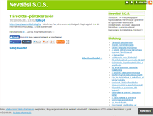 Tablet Screenshot of nevelesielsosegely.blog.hu