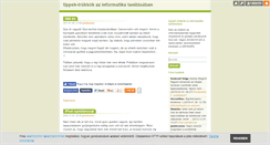 Desktop Screenshot of informatikatanitas.blog.hu