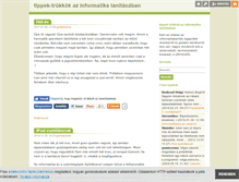 Tablet Screenshot of informatikatanitas.blog.hu