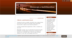 Desktop Screenshot of eletenergia.blog.hu