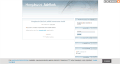 Desktop Screenshot of horgaszos-jatekok.blog.hu