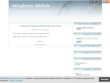 Tablet Screenshot of horgaszos-jatekok.blog.hu