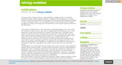 Desktop Screenshot of hetvege.blog.hu