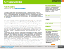 Tablet Screenshot of hetvege.blog.hu