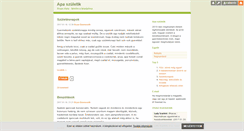 Desktop Screenshot of apaszuletik.blog.hu