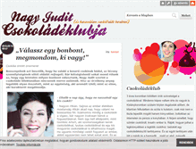 Tablet Screenshot of csokoladeklub.blog.hu