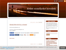 Tablet Screenshot of eltuntszemelyek.blog.hu