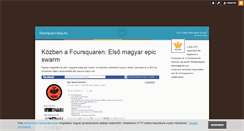 Desktop Screenshot of foursquare.blog.hu