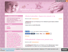 Tablet Screenshot of mindentababanak.blog.hu