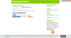 Desktop Screenshot of palyakezdoallasok.blog.hu