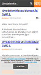 Mobile Screenshot of jovedelemkieses-biztositas.blog.hu