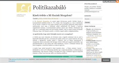 Desktop Screenshot of politikazabalo.blog.hu