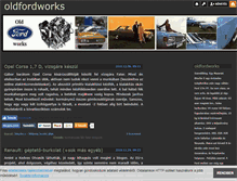 Tablet Screenshot of oldfordworks.blog.hu