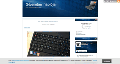Desktop Screenshot of gepembernaploja.blog.hu