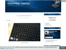 Tablet Screenshot of gepembernaploja.blog.hu