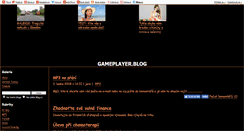 Desktop Screenshot of gameplayer.blog.cz