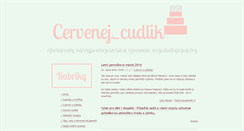 Desktop Screenshot of cervenej-cudlik.blog.cz